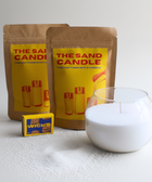 BROWNTOAST Sand Candle — eco-friendly DIY candle sand kit with 250g of candle sand and 8 wicks. Lets you turn any heat-proof container into a candle. Part of the Dopamine Decor lifestyle drop.