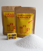 BROWNTOAST Sand Candle — eco-friendly DIY candle sand kit with 250g of candle sand and 8 wicks. Lets you turn any heat-proof container into a candle. Part of the Dopamine Decor lifestyle drop.