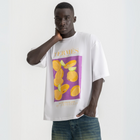Oversized white t-shirt with bold Termes illustration, 100% cotton.