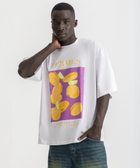 Oversized white t-shirt with bold Termes illustration, 100% cotton.